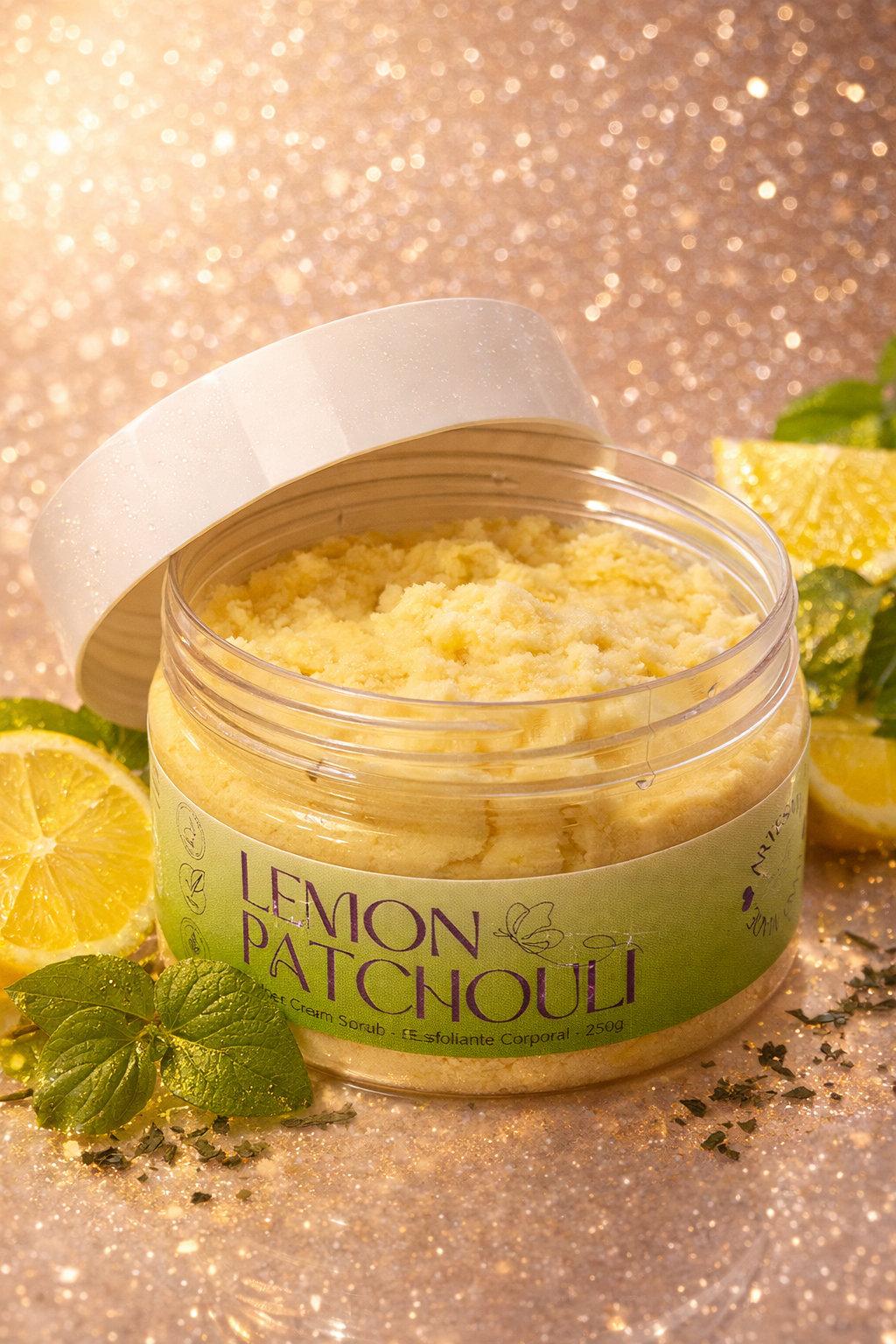 Sugar Scrub - LEMON PATCHOULI - Esfoliante Corporal