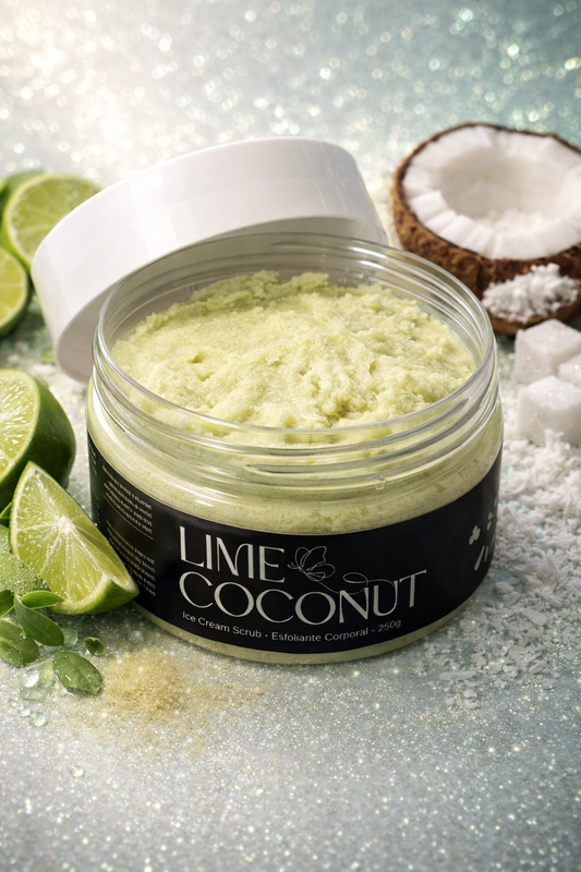 Ice Cream Scrub - Esfoliante Corporal - Lime Coconut